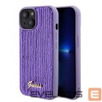 Tagakaaned Guess - Guess Sequin Script Logo Case for iPhone 15 Purple