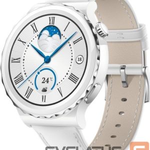 Nutikell Huawei  Watch GT 3 Pro 43mm Leather Strap White