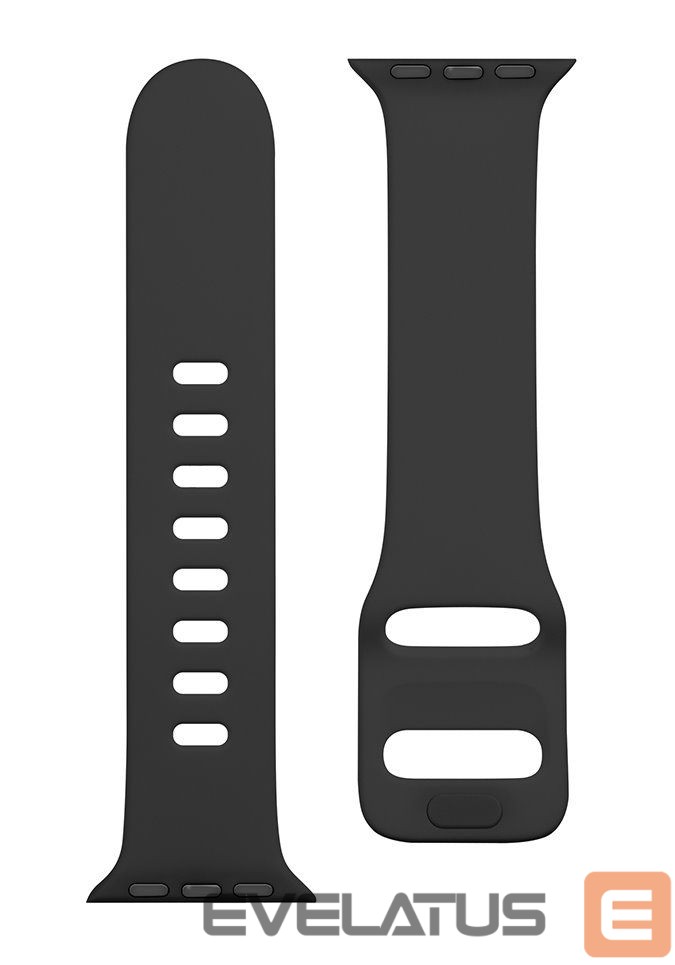 Rihm Tactical Apple Watch 38/40/41mm Silicone Strap with Buckle Black