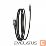 Kaabel Evelatus  Cable E-Mag Power 60W USB C to USB C Connector 1.2M magnetic Black