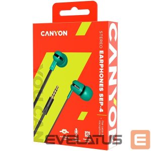 Kõrvaklapid Canyon  SEP-4 Stereo earphone with microphone 1.2m flat cabl 