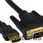 Monitori tarvik Gembird  Monitoru kabelis HDMI/DVI-DM (18+1) 1.8m 
