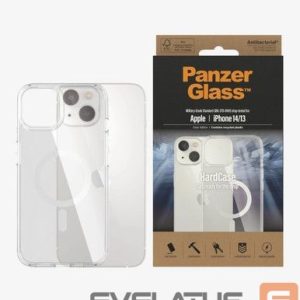 Tagakaaned PanzerGlass - HardCase MagSafe Compatible Back protection, Apple, iPhone 14/13, 100% Recycled Polyurethane (TPU), Clear 