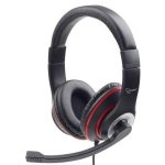 Juhtmevabad kõrvaklapid Gembird  Stereo headset, «Los Angeles» + microphone, passive noise canceling Black, 3.5 mm 