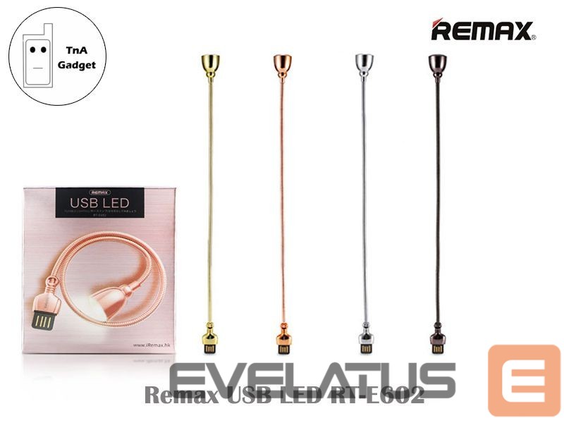 Muu arvutitarvik Remax Universal Star Series LED Hose Lamp RT-E602 Gold