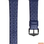 Rihm Dux Ducis  trap Leather Watch 7 Band 7/6/5/4/3/2 / SE (45/44 / 42mm) Wristband Bracelet Genuine Leather Bracelet Blue