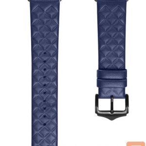 Rihm Dux Ducis  trap Leather Watch 7 Band 7/6/5/4/3/2 / SE (45/44 / 42mm) Wristband Bracelet Genuine Leather Bracelet Blue