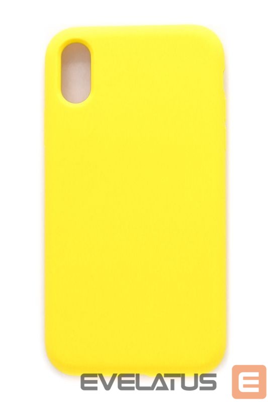 Tagakaaned Evelatus Apple iPhone Xs Premium Soft Touch Silicone Case Light Yellow