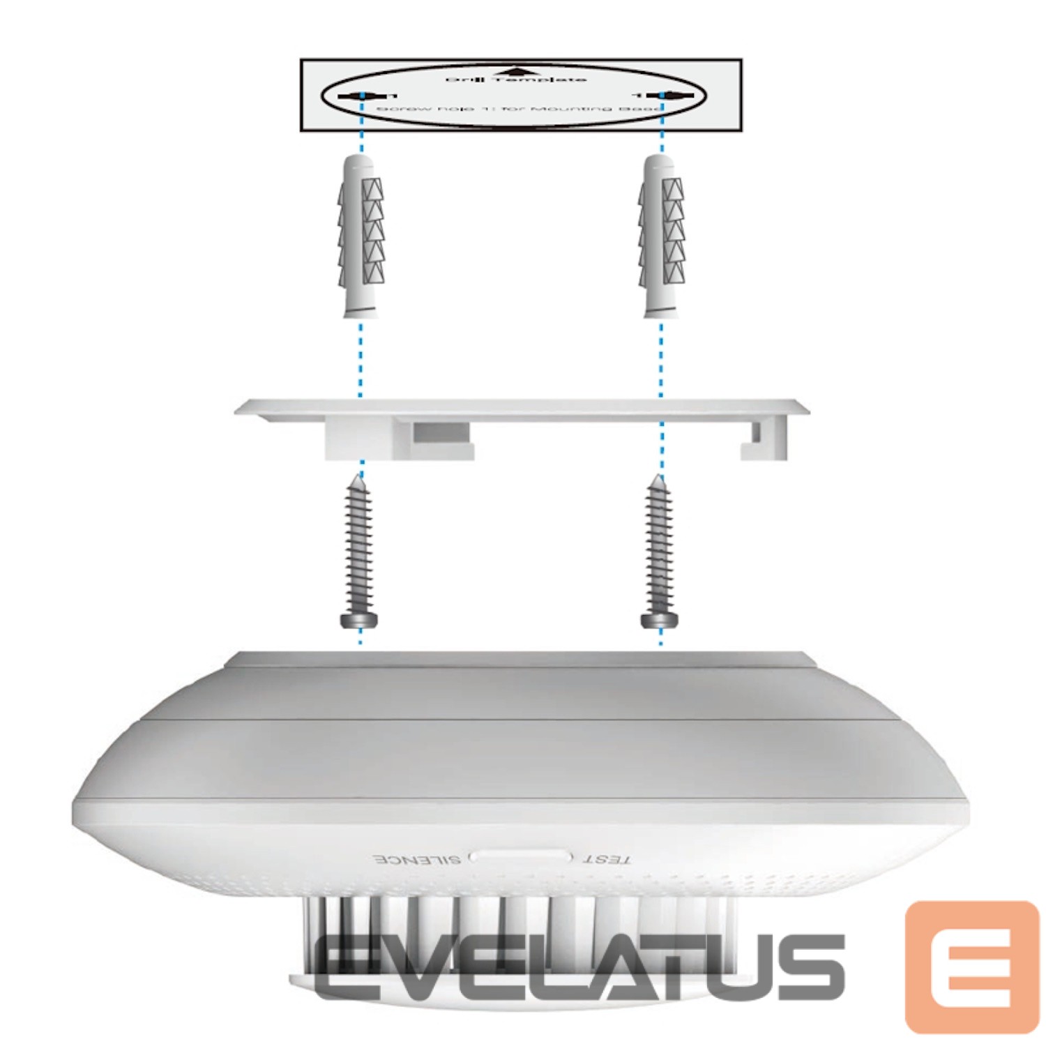 Nutikas seade EZVIZ CST4C Wireless Smoke Sensor, White