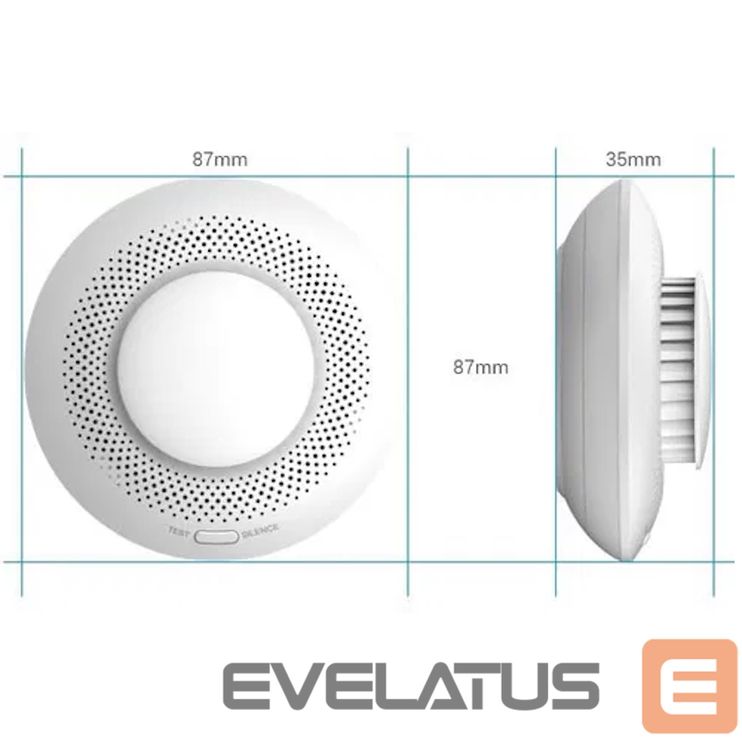 Nutikas seade EZVIZ CST4C Wireless Smoke Sensor, White