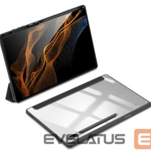 Kaaned Dux Ducis  Toby Armored Flip Smart Case Galaxy Tab S8 Ultra with Stylus Holder Black