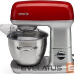 Mikserid ja blenderid GORENJE  Kitchen machine MMC1000RLR	 Number of speeds 7, 1000 W, Bowl capacity 4.5 L, Aluminium, Stainless Steel/Red 