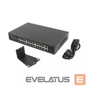 Võrgulülitid Lanberg  LANBERG switch PoE+ 24x 1GB 2x SFP 250W 