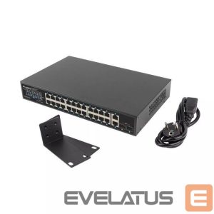 Võrgulülitid Lanberg  LANBERG switch PoE+ 24x 1GB 2x SFP 360W 
