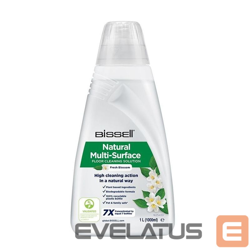 Tolmuimeja tarvik Bissell Natural Multi-Surface Floor Cleaning Solution for CrossWave, SpinWave, SpinWave Robot & HydroWave machines, 1000 ml