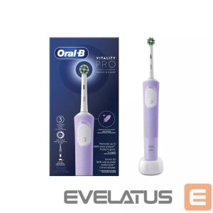 Hambahari Oral-B  Electric Toothbrush D103 Vitality Pro Rechargeable, For adults, Number of brush heads included 1, Lilac Mist, Number of teeth brushing modes 3 
