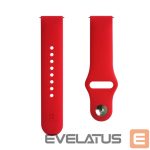 Rihm Evelatus  Evelatus 22mm Silicone Loop Watch Straps (S/M 110mm) Red