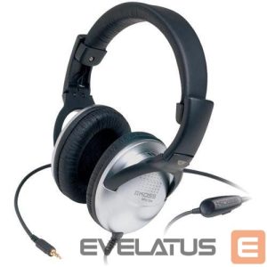 Juhtmevabad kõrvaklapid Koss  Headphones UR29 Wired, On-Ear, 3.5 mm, Noise canceling, Black/Silver 