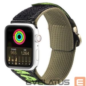 Rihm Dux Ducis  Strap (Outdoor Version) strap for Apple Watch Ultra, SE, 8, 7, 6, 5, 4, 3, 2, 1 (49, 45, 44, 42 mm) nylon band bracelet Black Green