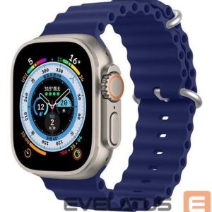 Rihm Dux Ducis Apple Silicone Strap for Apple Watch 38/40/41/42MM Navy Blue