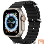 Rihm Dux Ducis Apple Silicone Strap for Apple Watch 42/44/45/46/49MM Black