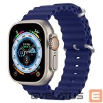 Rihm Dux Ducis  Strap Watch Strap 8 / 7 / 6 / 5 / 4 / 3 / 2 / SE (45 / 44 / 42mm) Silicone Band Bracelet Navy Blue