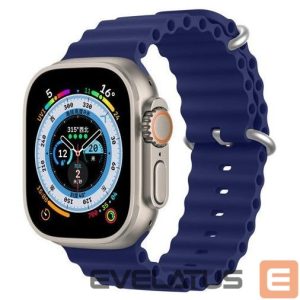 Rihm Dux Ducis  Strap Watch Strap 8 / 7 / 6 / 5 / 4 / 3 / 2 / SE (45 / 44 / 42mm) Silicone Band Bracelet Navy Blue