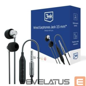 Kõrvaklapid 3MK  Wired Earphones Jack 3,5 mm 