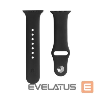 Rihm Evelatus  Evelatus Apple Watch 42/44/45mm Silicone Loop Watch Straps (140mm M/L) Black