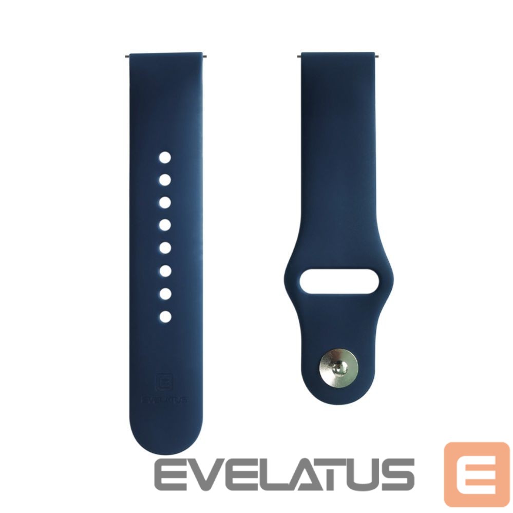 Rihm Evelatus Evelatus Watch 20mm Silicone Loop Watch Straps (130mm M/L) Blue