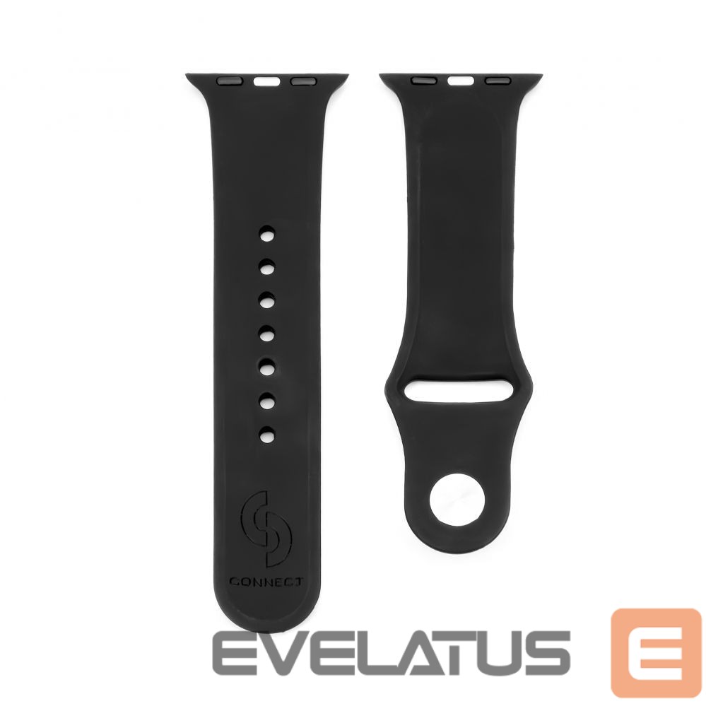 Rihm Connect Watch 38/40/41mm Silicone Loop Watch Strap (110mm S/M) Black