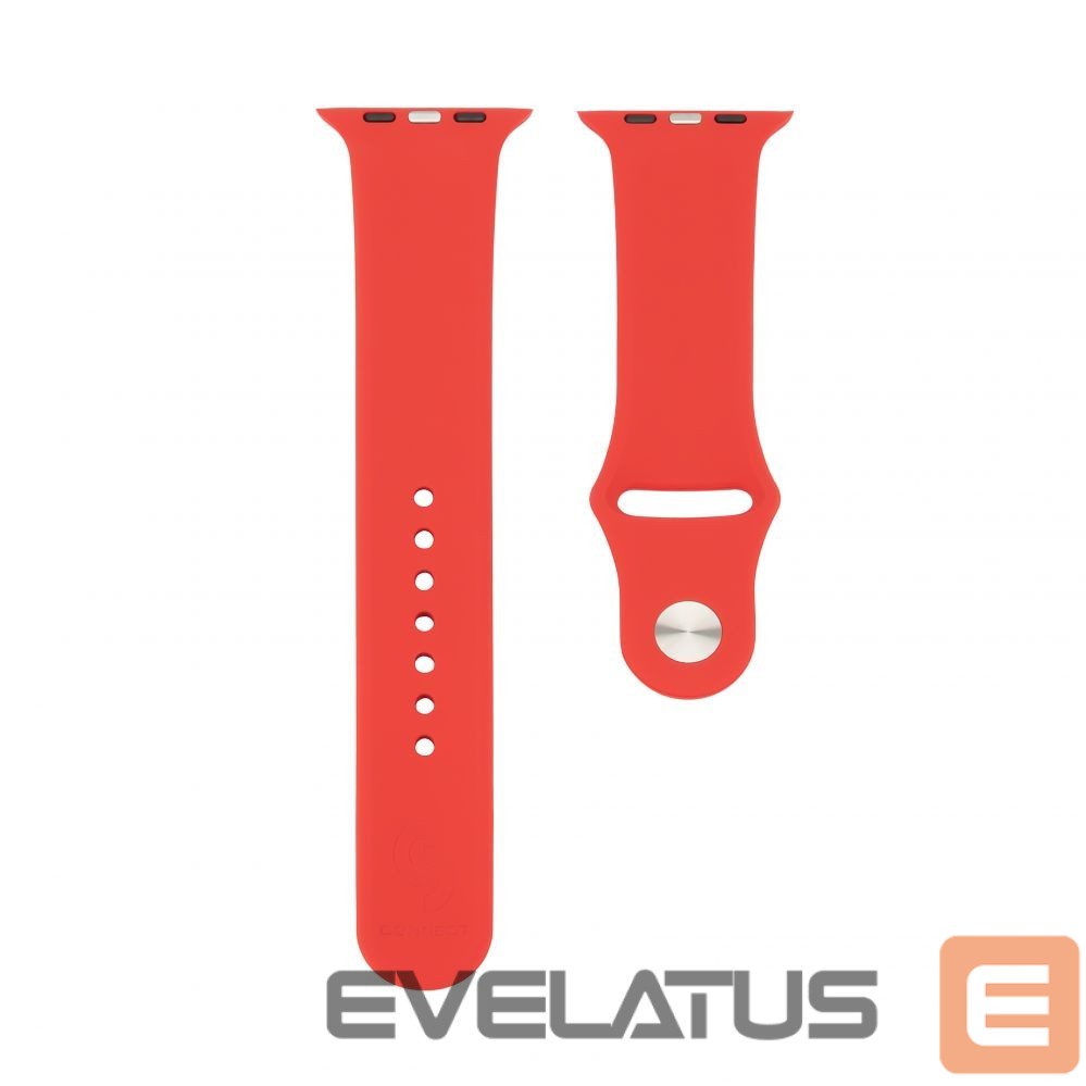 Rihm Connect Watch 42/44/45mm Silicone Loop Watch Strap (140mm M/L) Red