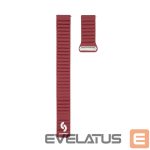 Rihm Connect  20mm Flat head Leather - Silicone Loop Magnetic Watch Strap (130mm M/L) Wine Red