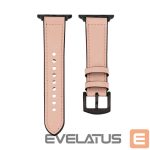 Rihm Connect  Watch 42/44/45mm Silicone patch Leather Watch Strap (132mm M/L) Pink Sand