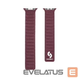 Rihm Connect  Watch 38/40/41mm Fine woven twill magnetic chain Watch Straps Plum