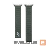 Rihm Connect  Watch 42/44/45mm Fine woven twill magnetic chain Watch Straps Green