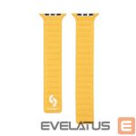 Rihm Connect  Watch 42/44/45mm Fine woven twill magnetic chain Watch Straps Yellow