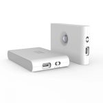 Laualamp Elight  T1 Wall Fix Double Projection Led 1W battery Lamp 2700K with mooving / dusk sensor USB-C White
