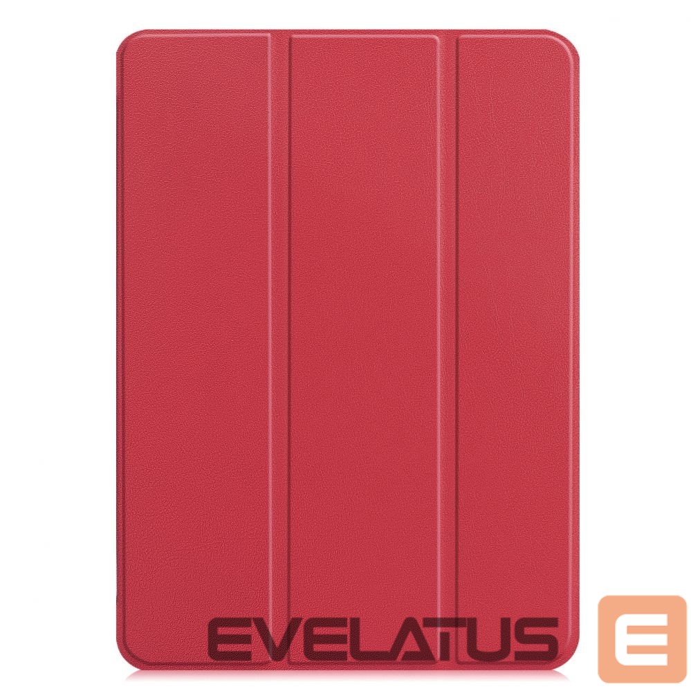 Kaaned iLike iPad Pro 12.9 6th Gen Tri-Fold Eco-Leather Stand Case Coral Pink