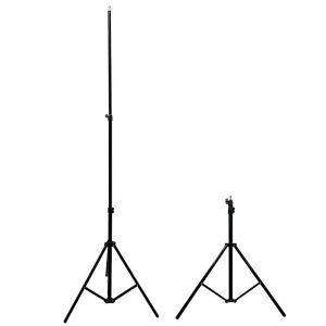 LED pirn Elight  16M Premium Stable Metal Tripod Stand 1.6m max 1/4 screw Led Ring / Camera fix Black