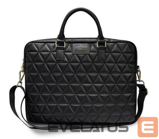 Sülearvuti kott Guess Guess Quilted bag for a 16" laptop - black