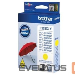 Tarvikud ja tarvikud Brother  LC225XLY Ink Cartridge, Yellow 