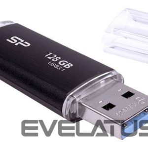 Mälupulk Silicon power  USB 3.1 Flash Drive Blaze B02 128 GB, USB 3.2 Gen 1/USB 3.1 Gen 1/USB 3.0/USB 2.0, Black 