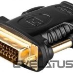 Üleminek Goobay  68931 HDMI /DVI-D adapter, gold-plated 