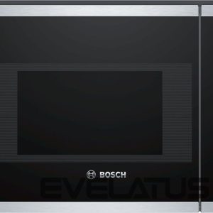Mikrolaineahi Bosch  Microwave Oven BFL523MS0 20 L, Retractable, Rotary knob, Touch Control, 800 W, Stainless steel/ black, Built-in, Defrost function 