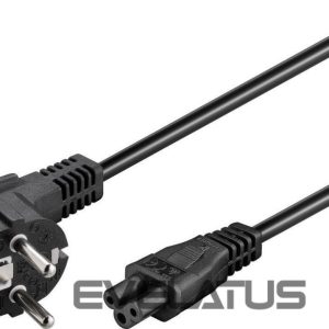 Kaabel Goobay  Power supply cord (CEE/7/7 to mickey), angled 68004 1.8 m, Black 