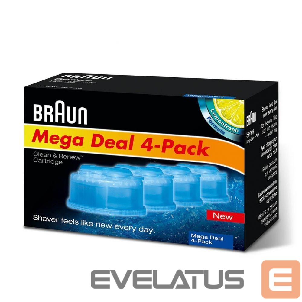 Filtrid ja tarvikud Braun Refills 4 Pack Clean and Renew CCR4 3+1