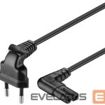 Kaabel Goobay  Euro connection cord, both ends angled 97344 0.75 m, Black 