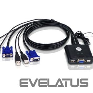Server – muud tarvikud Aten  2-Port USB VGA Cable KVM Switch with Remote Port Selector 