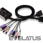 Server – muud tarvikud Aten  2-Port USB DVI/Audio Cable KVM Switch with Remote Port Selector 